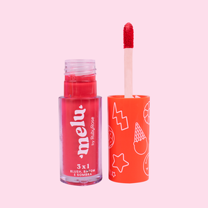 Blush Batom Sombra 3X1 Darling Melu - Rr11002